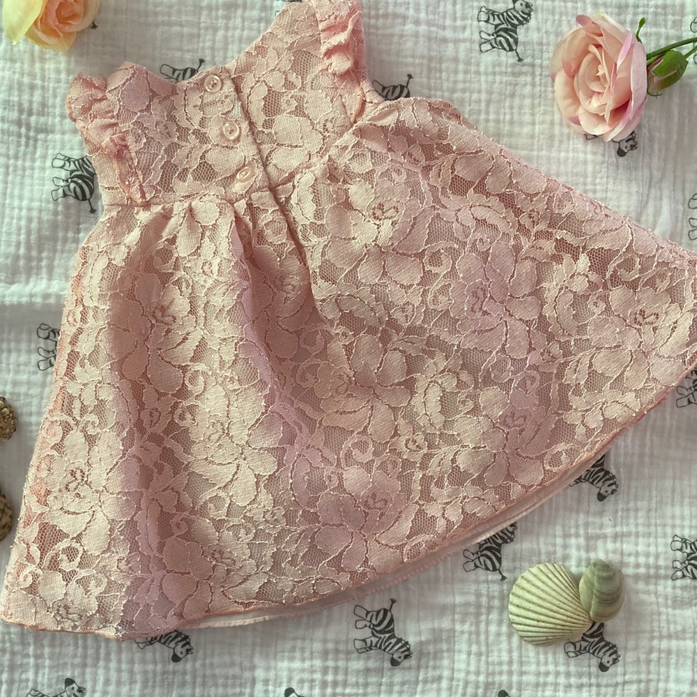 Baby girl flower dress - Picture 3 of 3